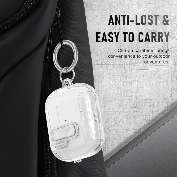 Skyddsfodral med ställ till AirPods Pro 3 - Transparent
