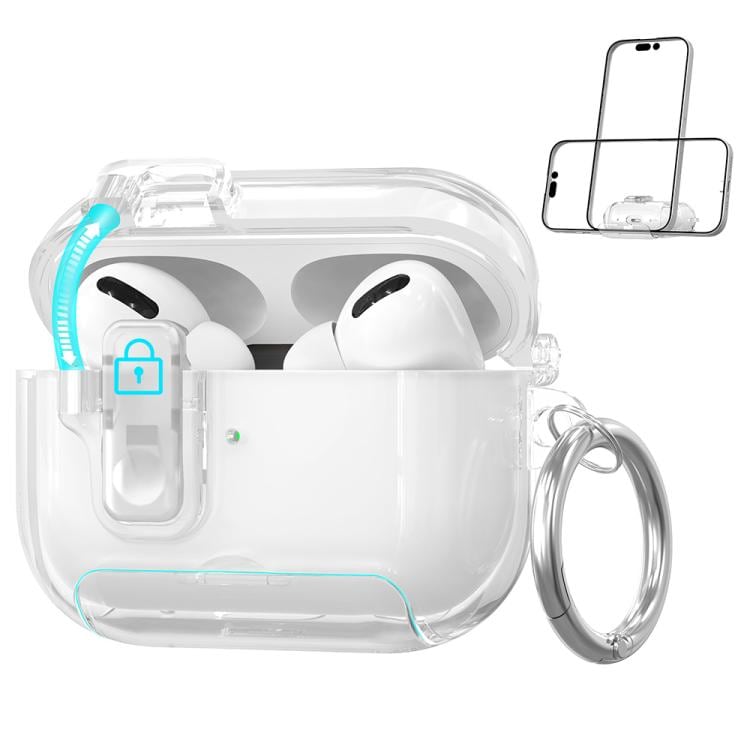 Skyddsfodral med ställ till AirPods Pro 2 - Transparent