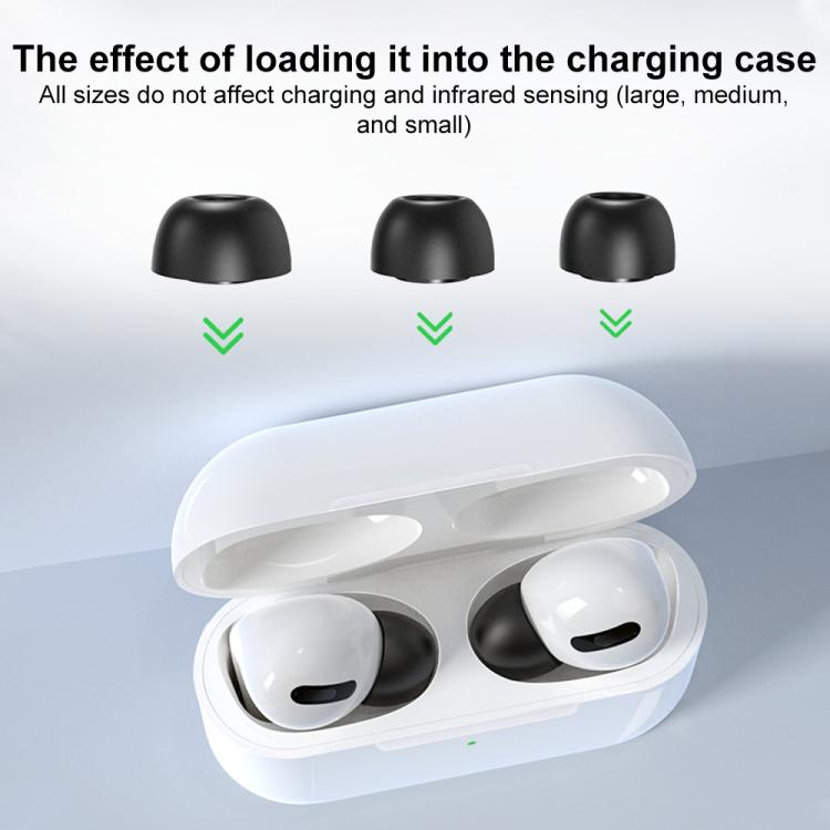 Öronkuddar i memory foam till AirPods Pro 3 Strl: S/M/L - Svart
