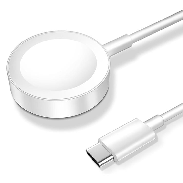 Laddställ med USB-C-kabel till Apple Watch i aluminiumlegering - Vit