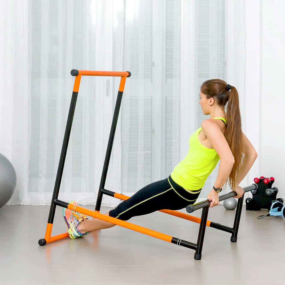Multifunksjonelt pull-up-stativ for hjemmetrening – høyde 114–191 cm