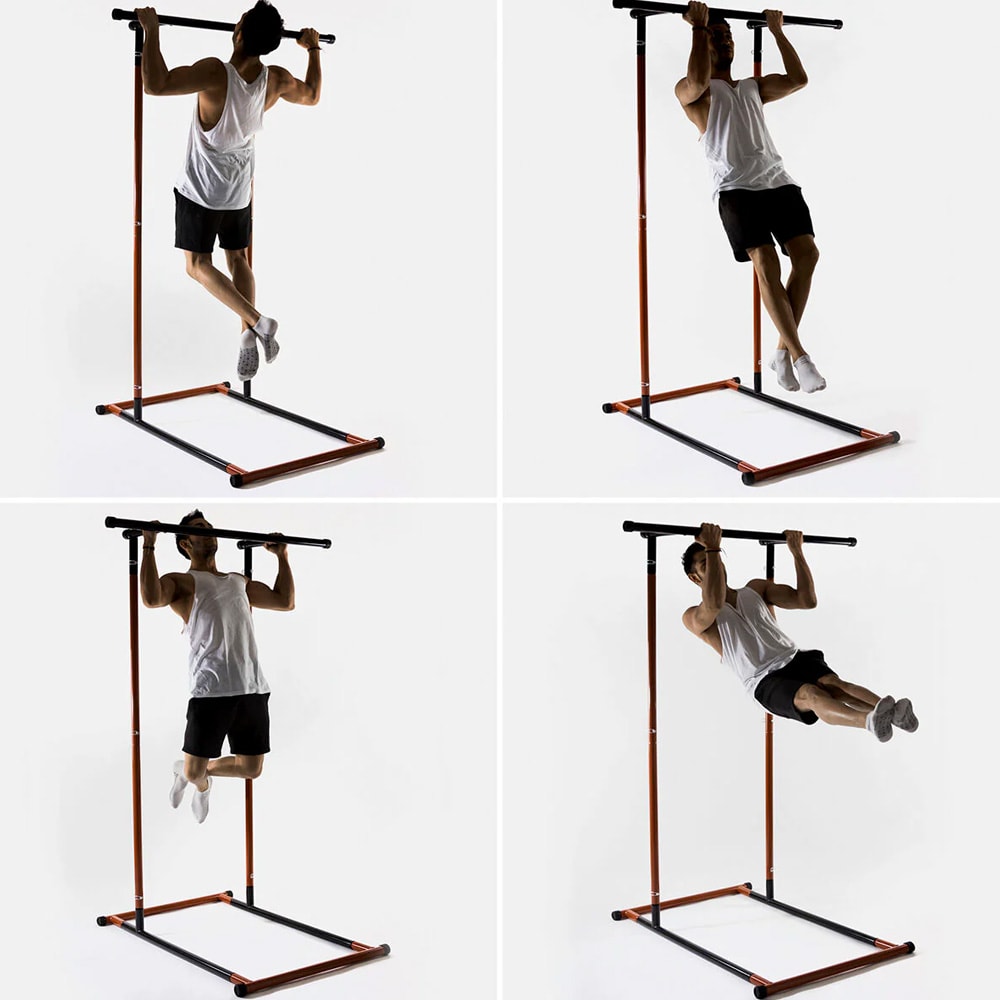 Multifunksjonelt pull-up-stativ for hjemmetrening – høyde 114–191 cm