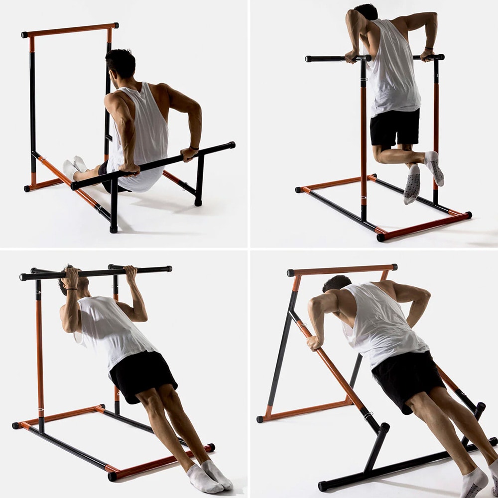 Multifunksjonelt pull-up-stativ for hjemmetrening – høyde 114–191 cm