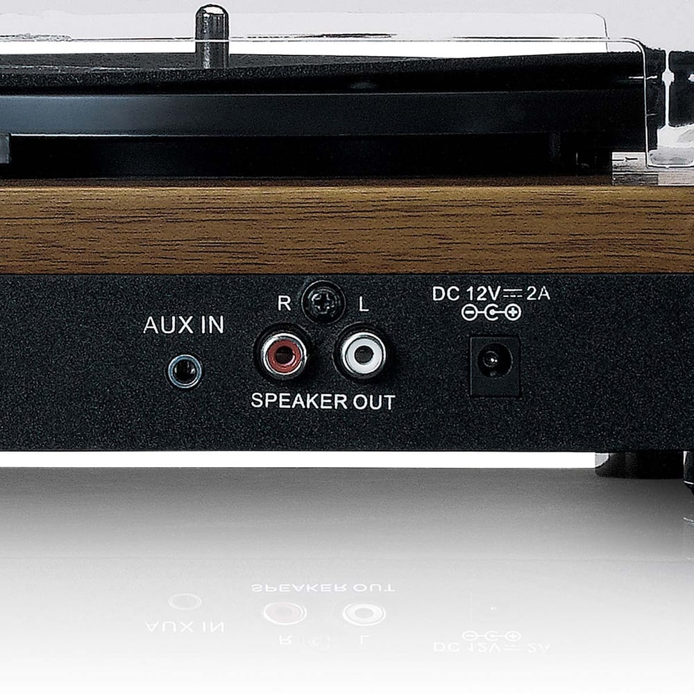 Lenco LS-100 Skivspelare Bluetooth och två externa högtalare – Ek