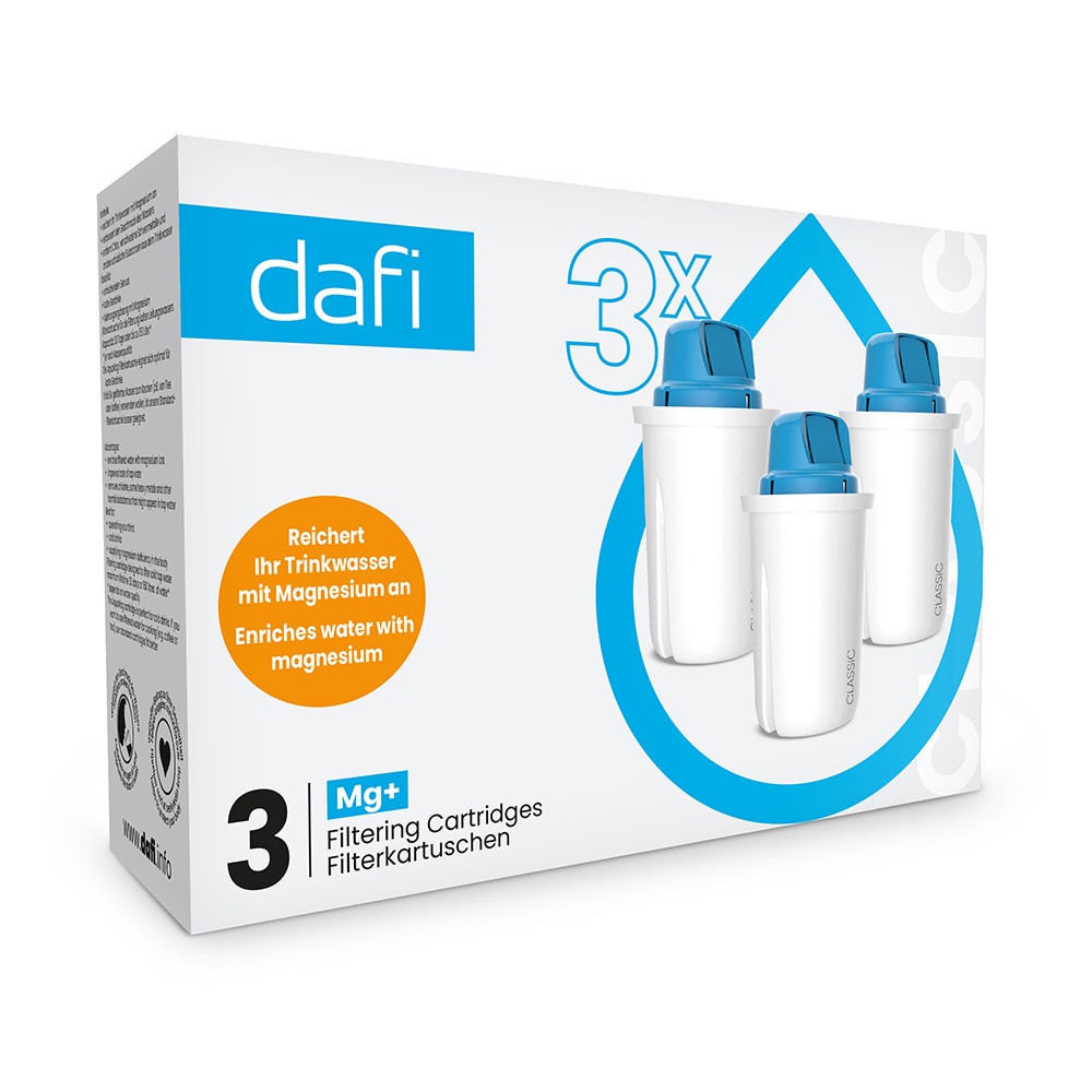 Dafi Vattenkanna Filterpatroner Magnesium Mg++ - 3-Pack