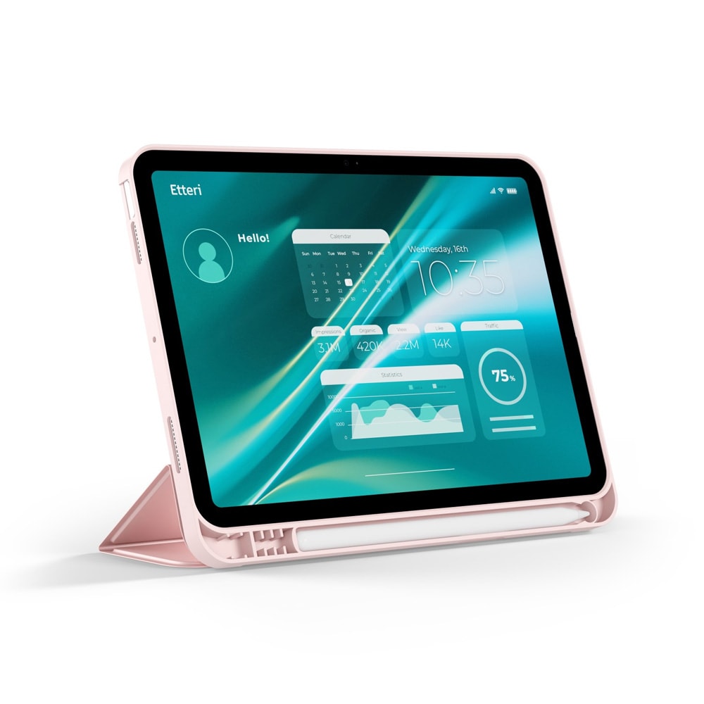 Etteri iPad-fodral till Apple iPad 10 2022 10.9" / iPad 11 A16 2025 11" - Rosa