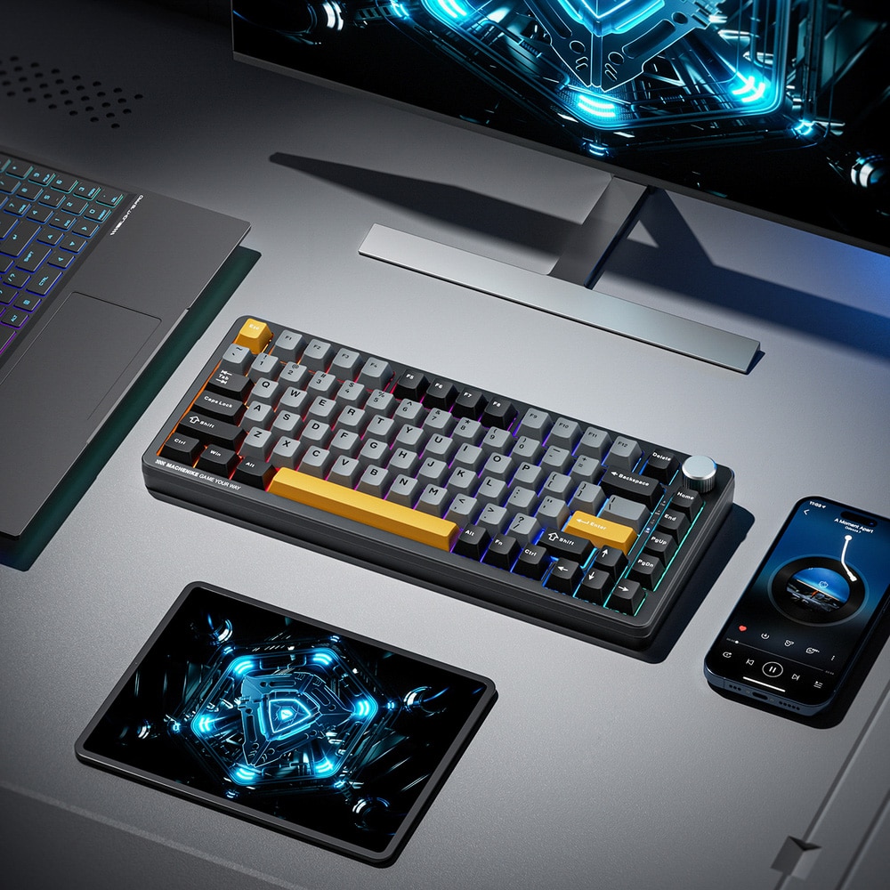 Machenike K600-B82W Trådlöst mekaniskt tangentbord / Gaming Keyboard