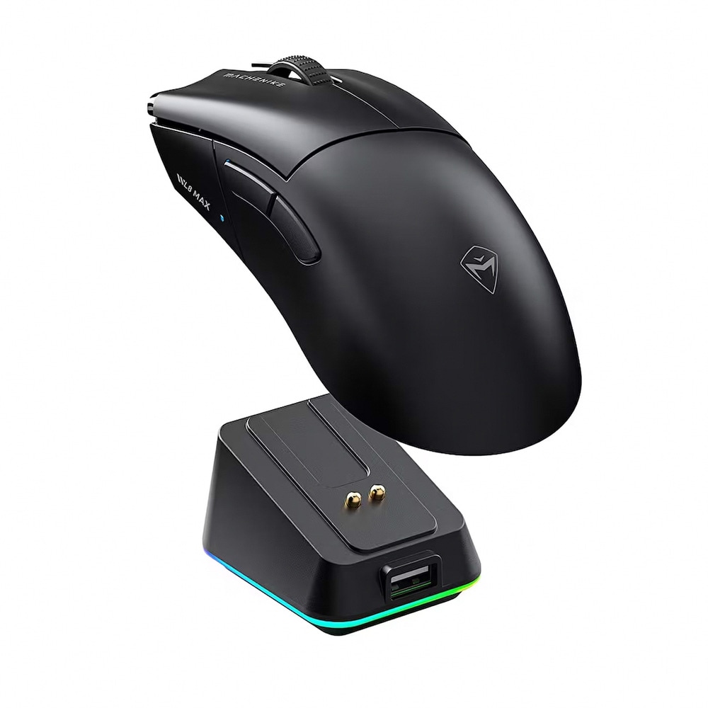 Machenike L8 Max Trådlös mus för gaming 26 000 DPI och laddstation / Gamingmus