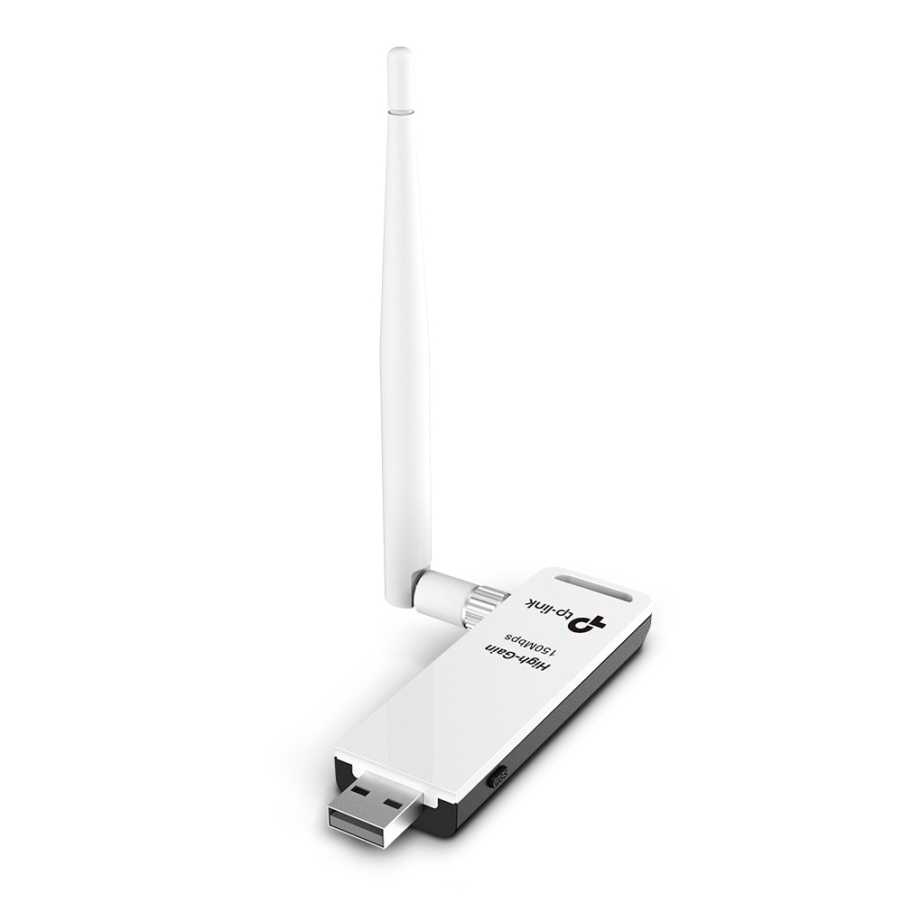 TP-LINK TL-WN722N WiFi USB-adapter 150 Mbit/s med high gain-antenn