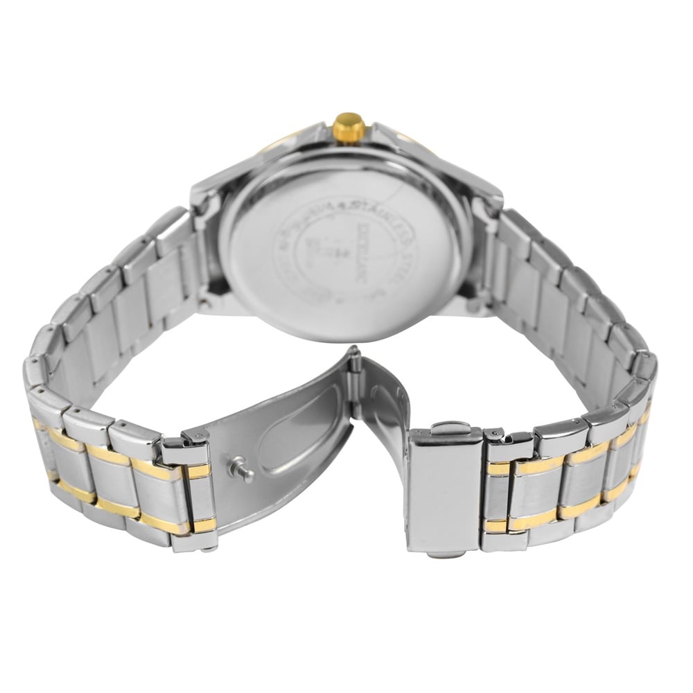 Excellanc Herrklocka med metallänk / armbandsur - Silver/guld/vit