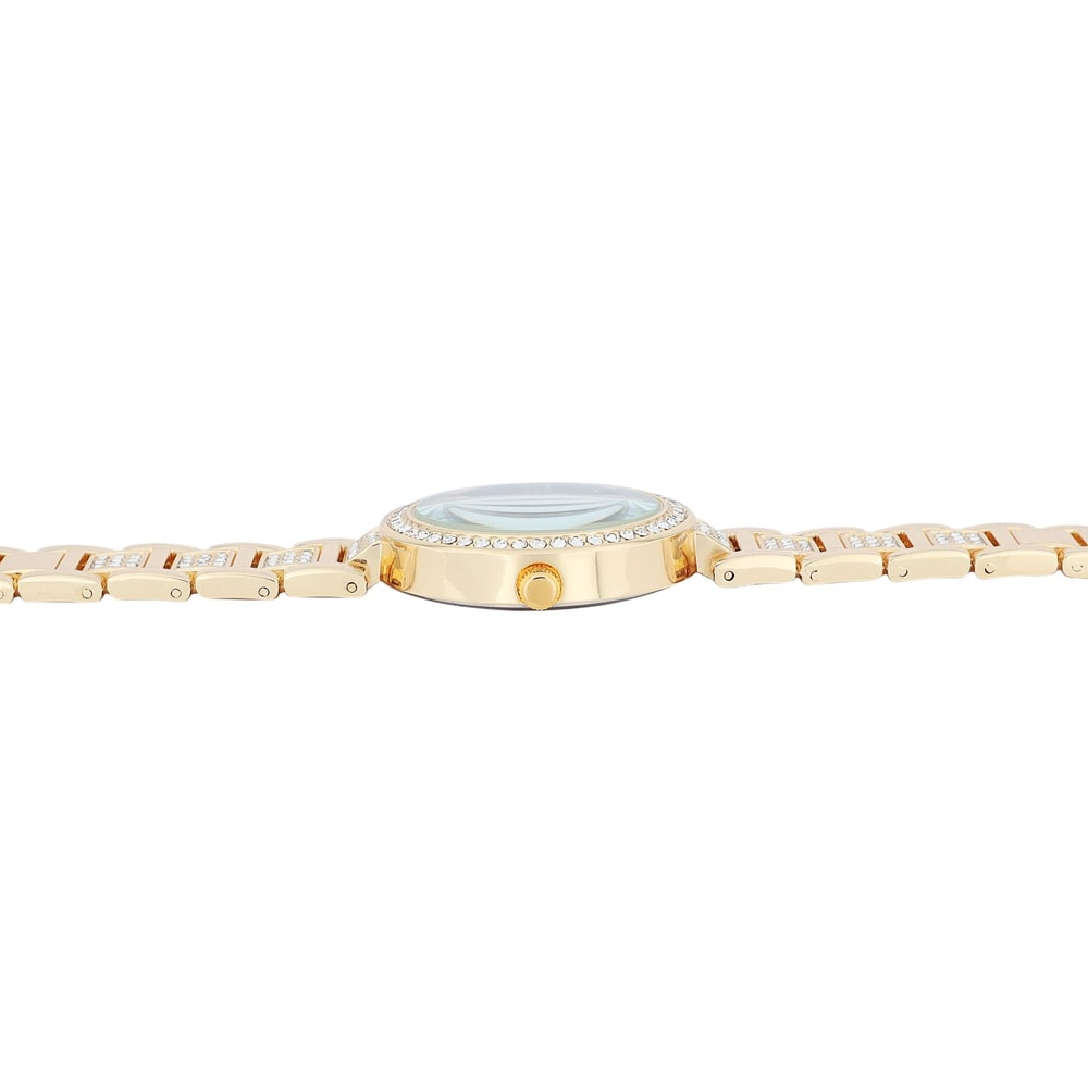 Excellanc Damklocka med metallänk / Armbandsur - Guld/Svart