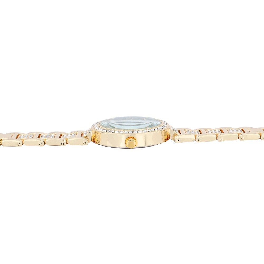 Excellanc Damklocka med metallänk / Armbandsur - Guld/Grön