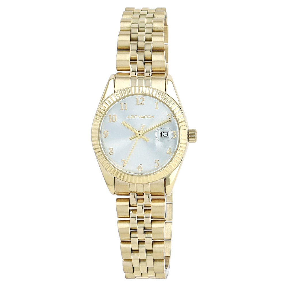 Just Watch Else damklocka med stållänk / Armbandsur / Armbandsklocka - Silver/guld