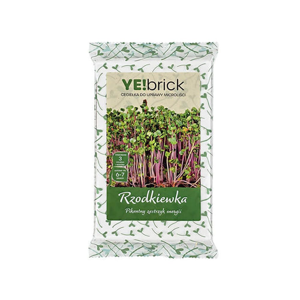 YE!brick mikrogrönt frömatta Rädisa China Rose / rädisa mikrogrönt