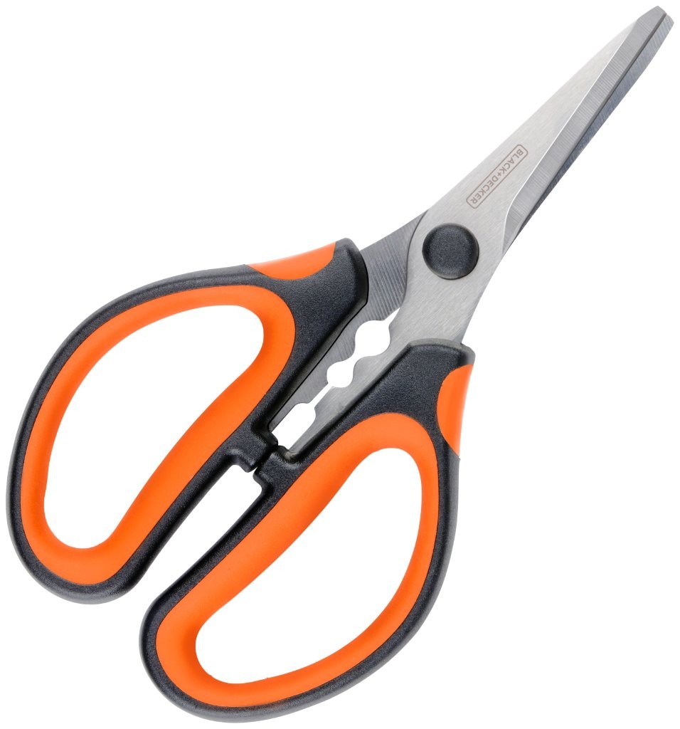 Black+Decker trädgårdssax 15 cm / sekatör för växter / trädgårdssax för beskärning