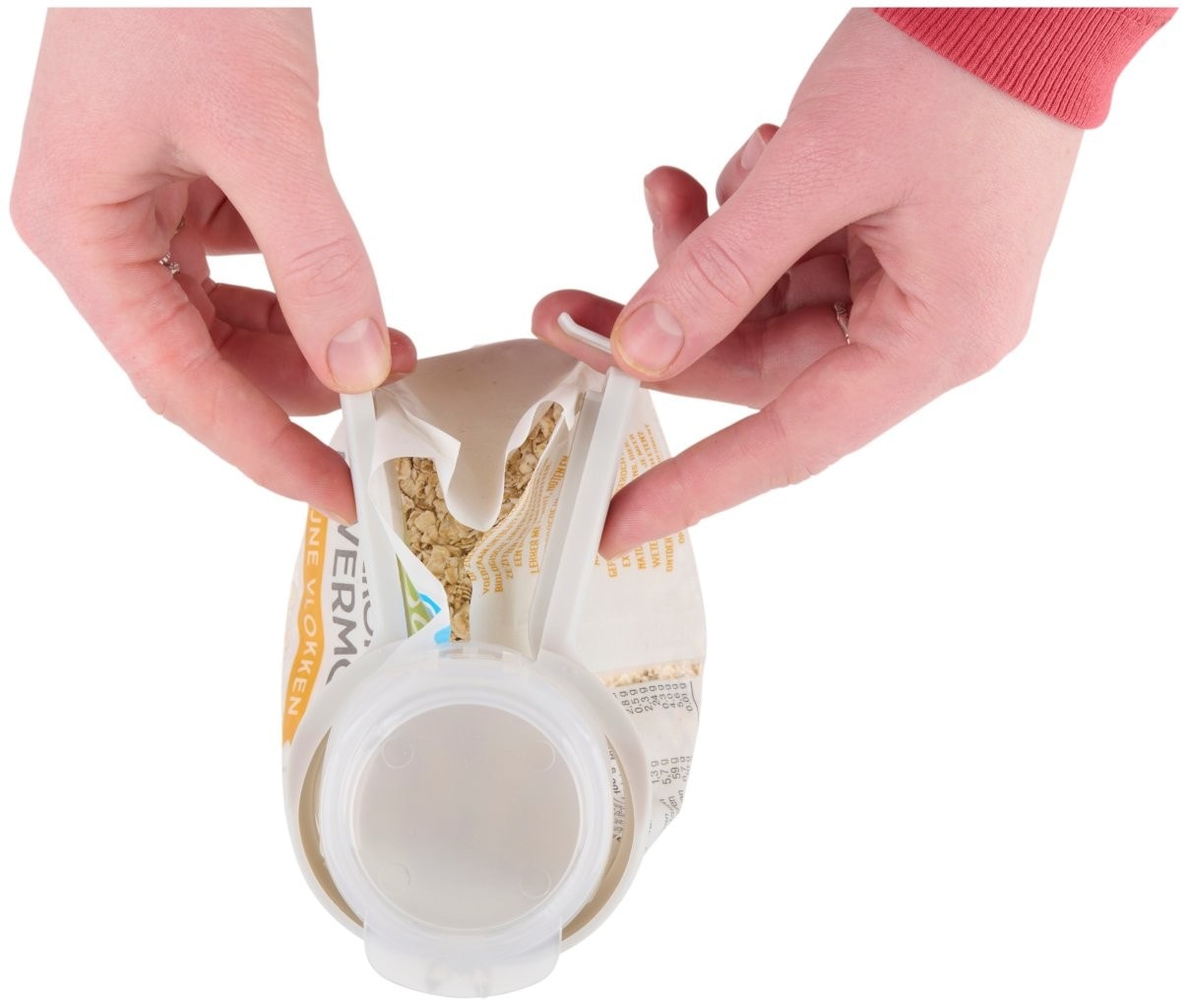 2-pack Hällklämma för påsar / påsklämma med hällpip / 2-i-1 påsförslutare