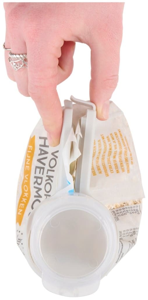 2-pack Hällklämma för påsar / påsklämma med hällpip / 2-i-1 påsförslutare