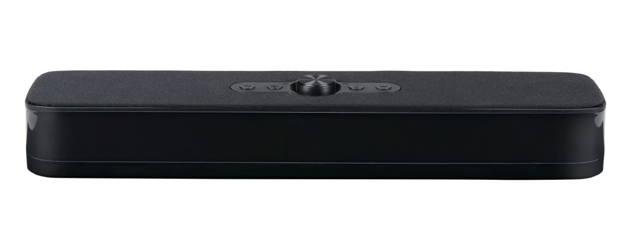 Bluetooth soundbar med RGB LED / kompakt högtalare med ljuseffekt för musik, film och gaming