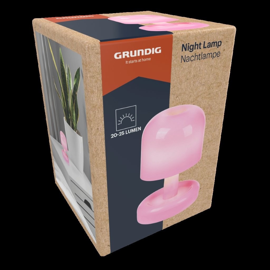 Grundig nattlampa dekorativ LED / batteridriven nattlampa / stämningsbelysning bordslampa