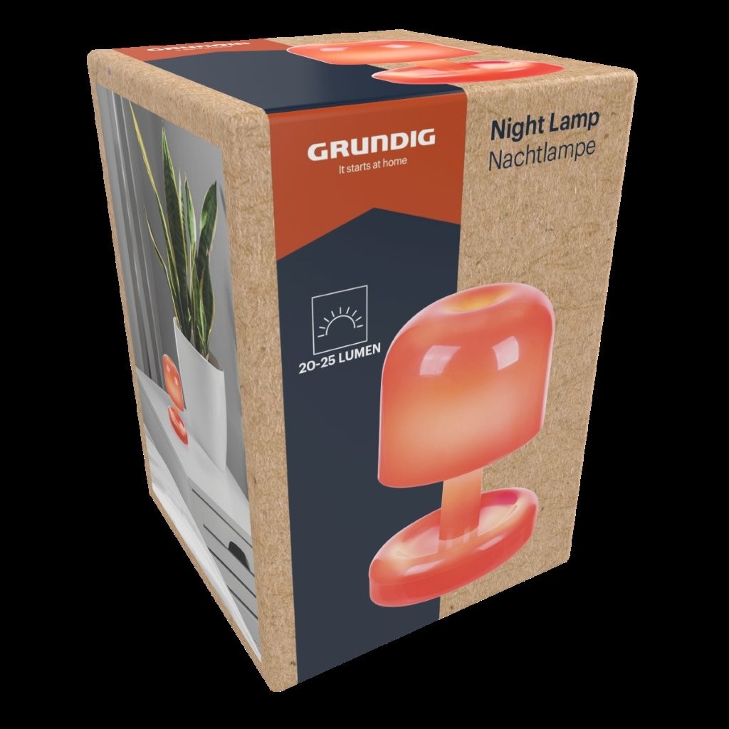 Grundig nattlampa dekorativ LED / batteridriven nattlampa / stämningsbelysning bordslampa