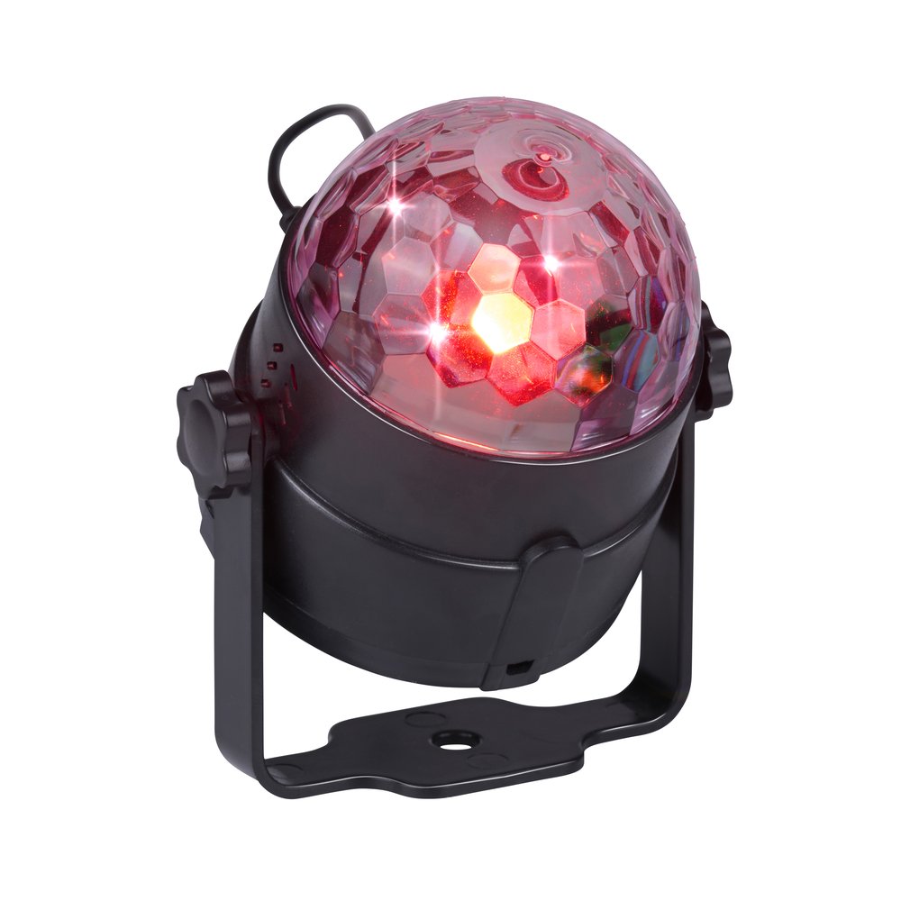 Grundig RGB discolampa med fjärrkontroll / LED party light med färgskiftning / discoljus med musikläge