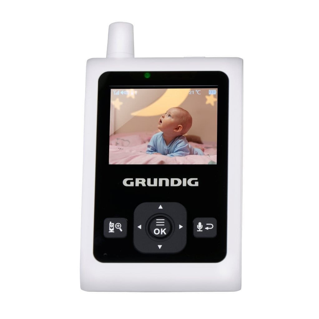 Grundig trådlös babyvakt med kamera 2,4 tum / videobabyvakt med nattläge / talk-back-funktion