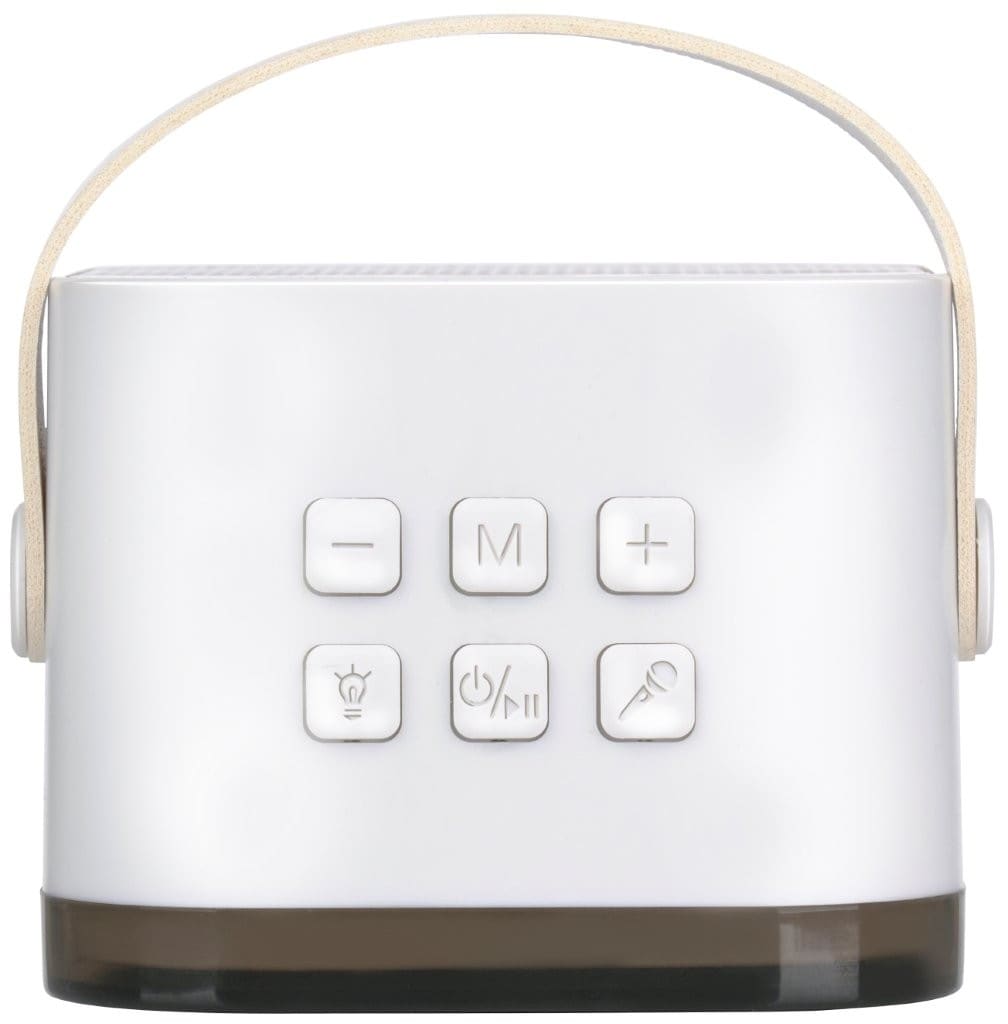Karaokehögtalare med trådlös mikrofon och RGB-ljus / portabelt mini-karaokeset med Bluetooth