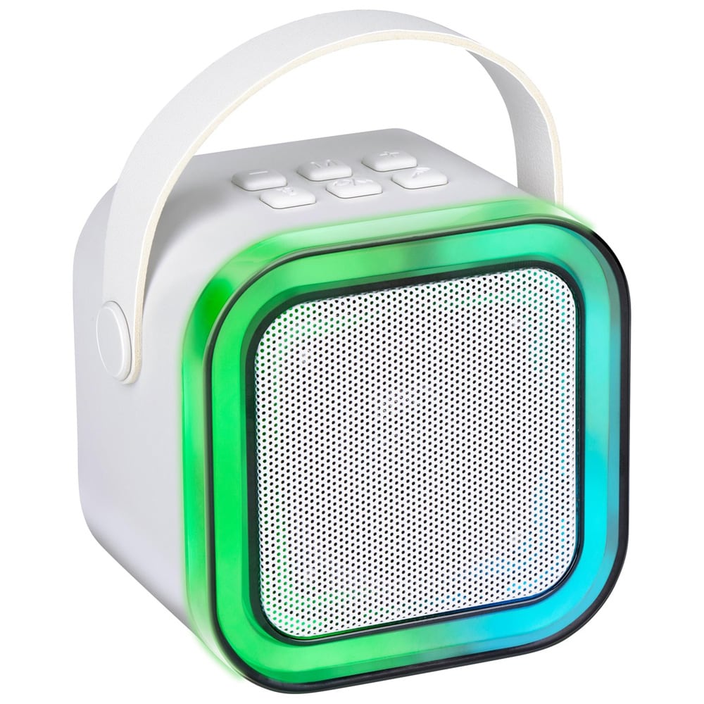 Karaokehögtalare med trådlös mikrofon och RGB-ljus / portabelt mini-karaokeset med Bluetooth