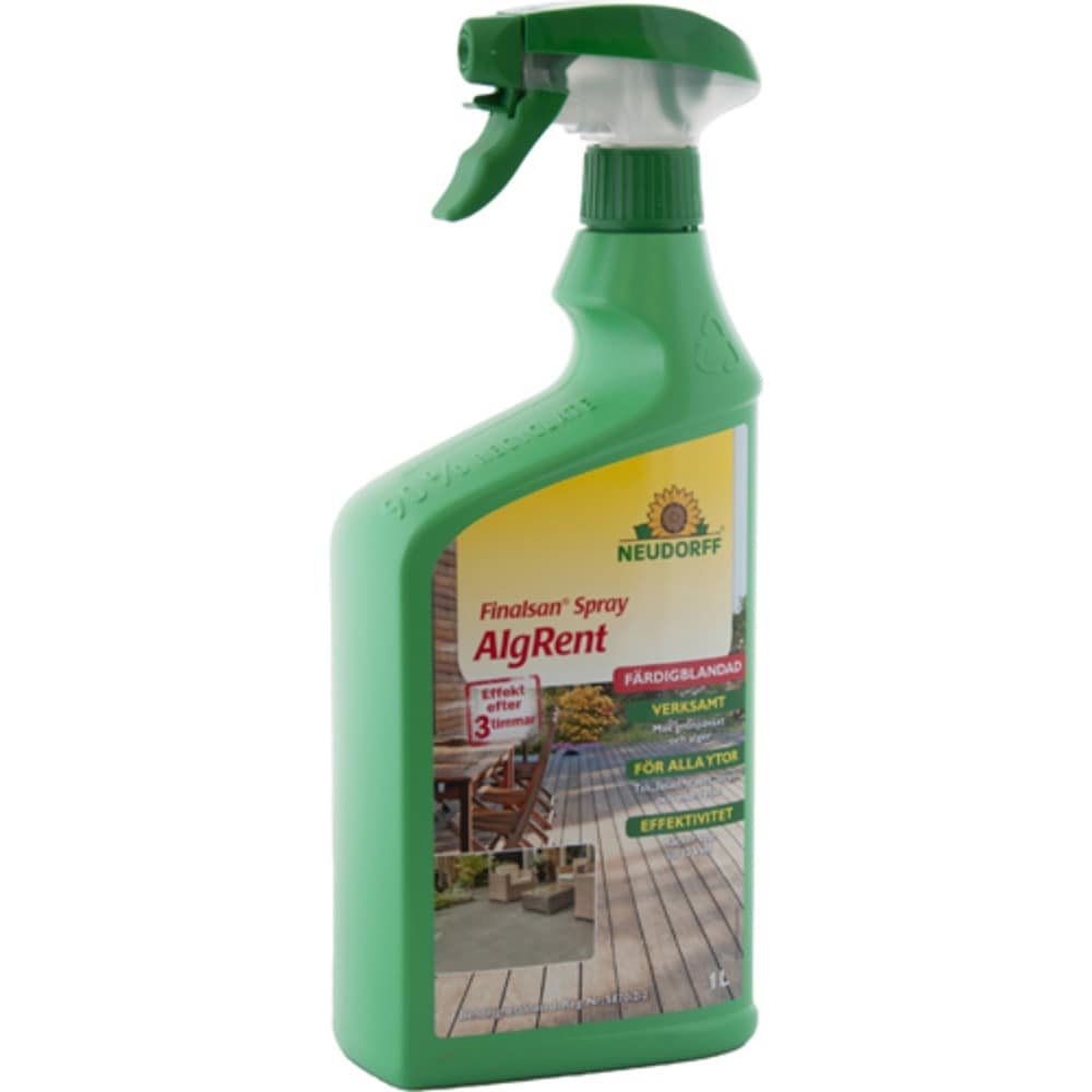 Neudorff AlgRent algborttagning spray 1 l / algmedel mot grönpåväxt / algborttagare för uteplatser och gångar