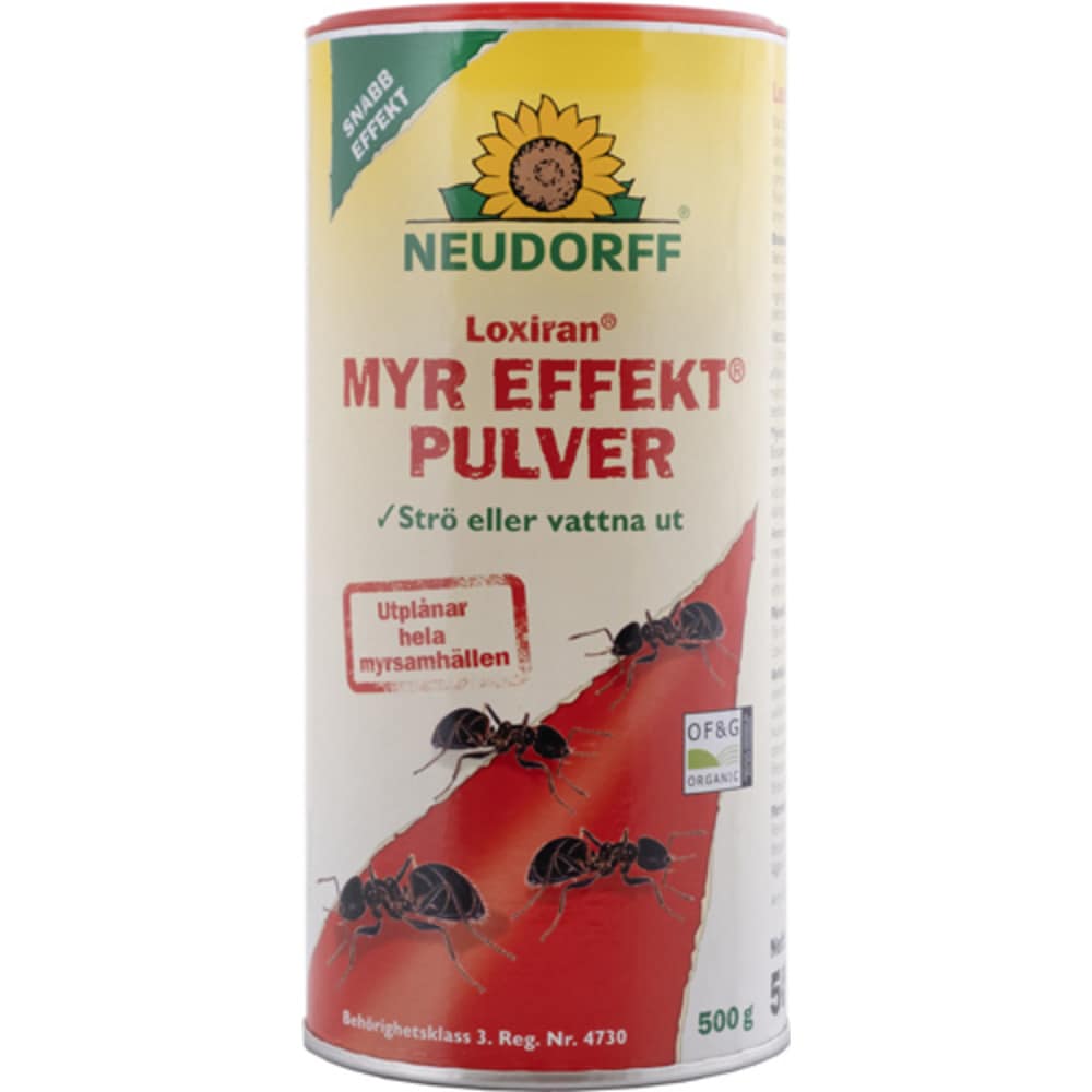 Neudorff Myr Effekt pulver 500 g / myrpulver för utomhusbruk / bekämpning av myror i trädgård