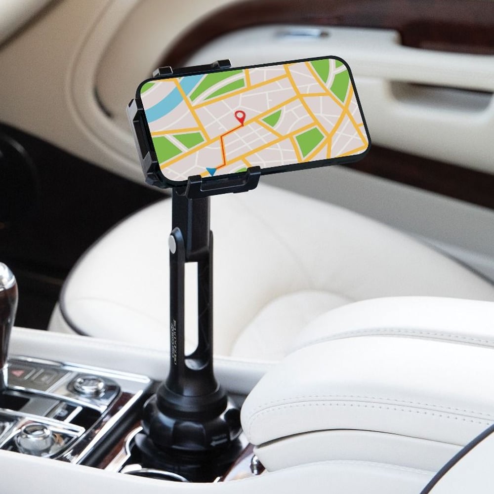 Cup Call Crane mobilhållare för mugghållare / mobilhållare till bil / smartphonehållare med 360° rotation / telefonhållare för bilens kopphållare