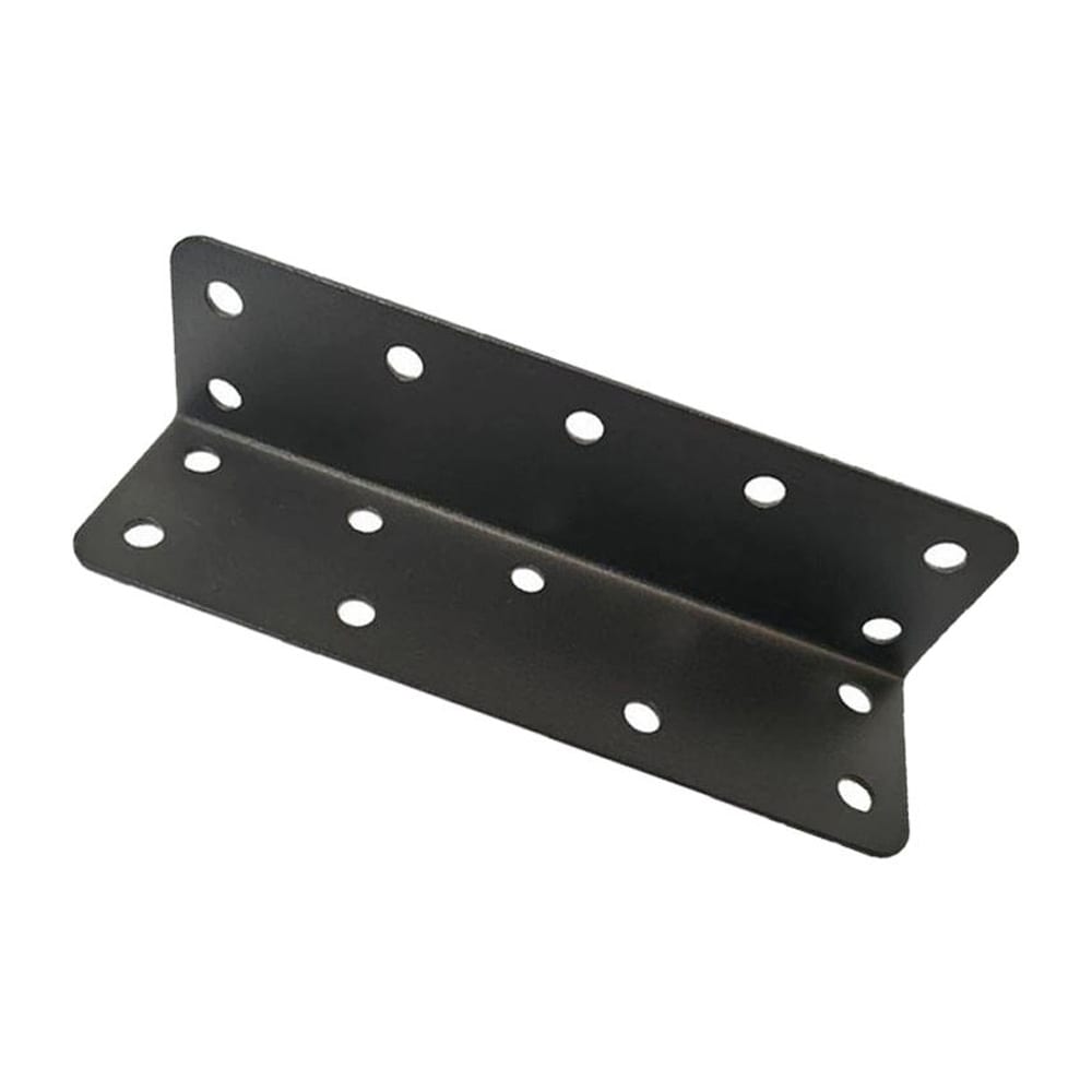 Vinkeljärn 145x40mm till möbler 10-pack - Svart / hörnbeslag metall / L-beslag för möbler