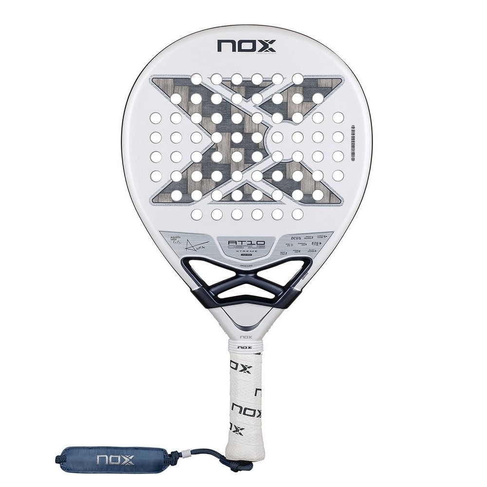 Nox AT10 Genius 12K Alum Xtreme Lite By Agustín Tapia 2026 / lätt padelracket 12K kolfiber / padelracket droppform