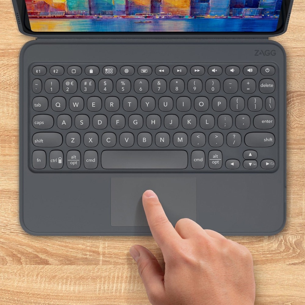 ZAGG Pro Keys Trådlöst tangentbord med styrplatta och avtagbart fodral till iPad 10.2" Gen 7 / 8 / 9