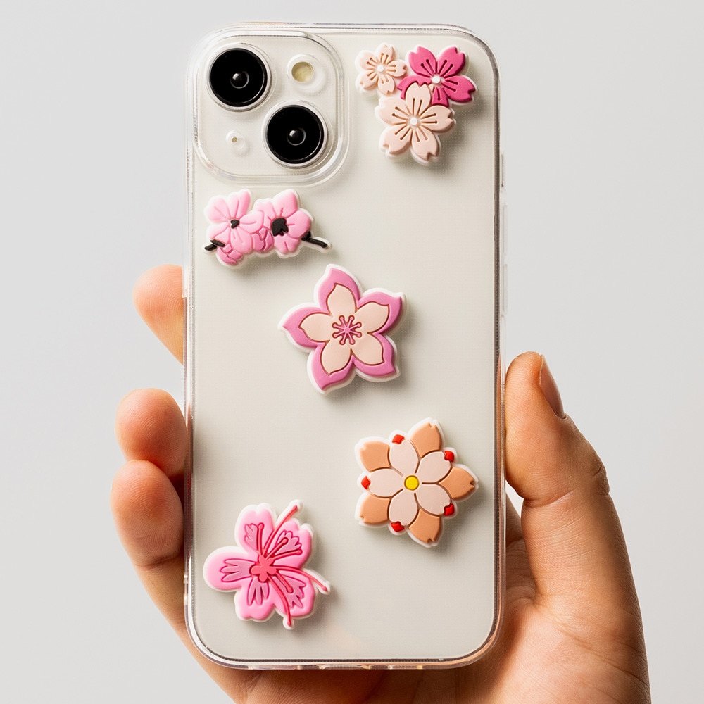 3D stickers körsbärsblomma 5-pack – klistermärken för mobil och DIY