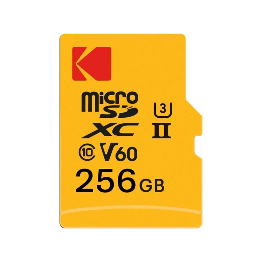 Kodak MicroSDXC Class 10 UHS-II U3 V60 300/110MB/s 256GB / MicroSDXC-minneskort / Flash-minneskort för mobil och kamera