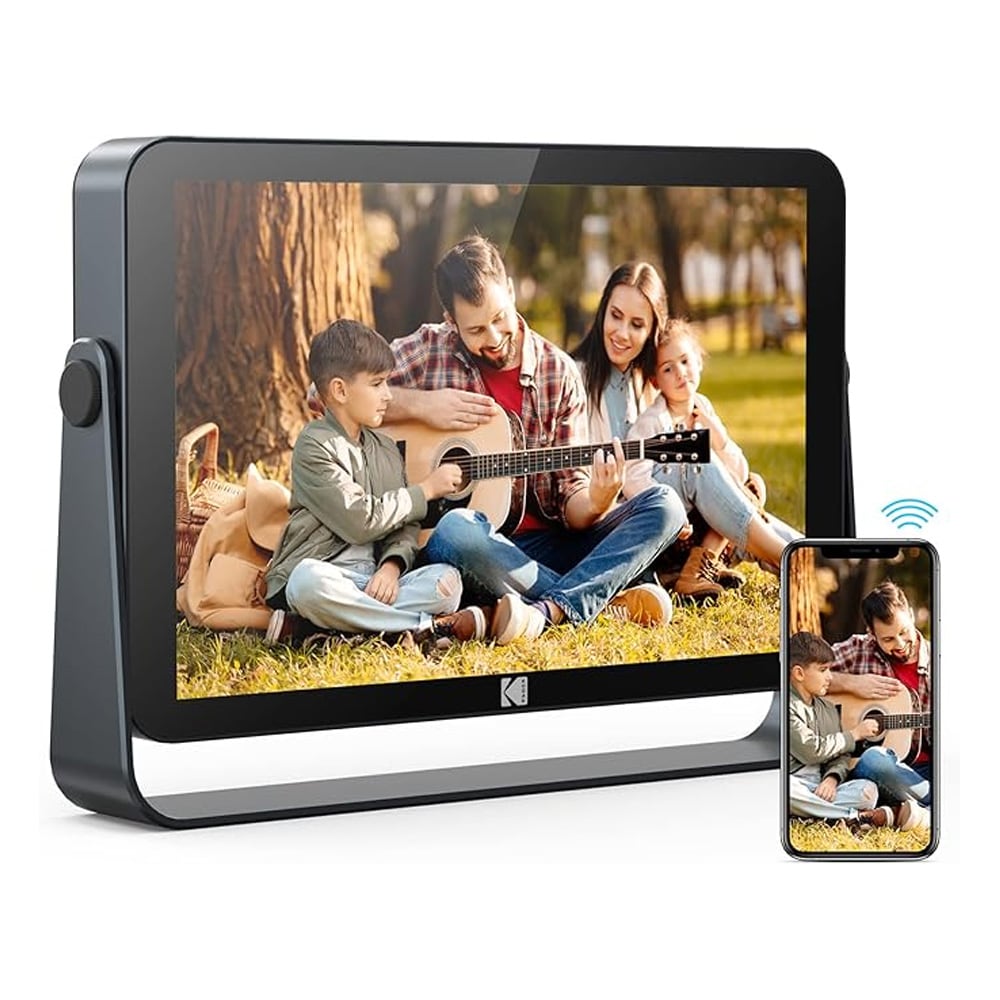 Kodak 10" Wifi Fotoram med ställ - Grå / digital fotoram / wifi bildram / elektronisk fotoram