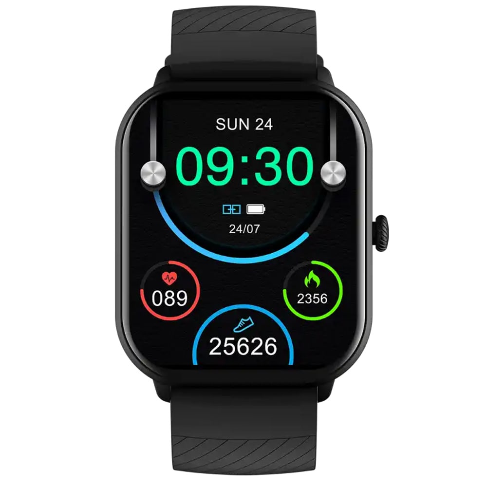 Denver smartwatch med AMOLED-skärm / Bluetooth smartklocka med hälsosensorer / aktivitetsklocka med samtalsfunktion - Svart