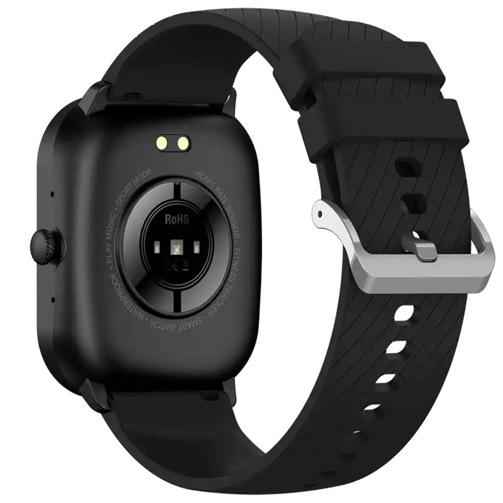 Denver smartwatch med AMOLED-skärm / Bluetooth smartklocka med hälsosensorer / aktivitetsklocka med samtalsfunktion - Svart