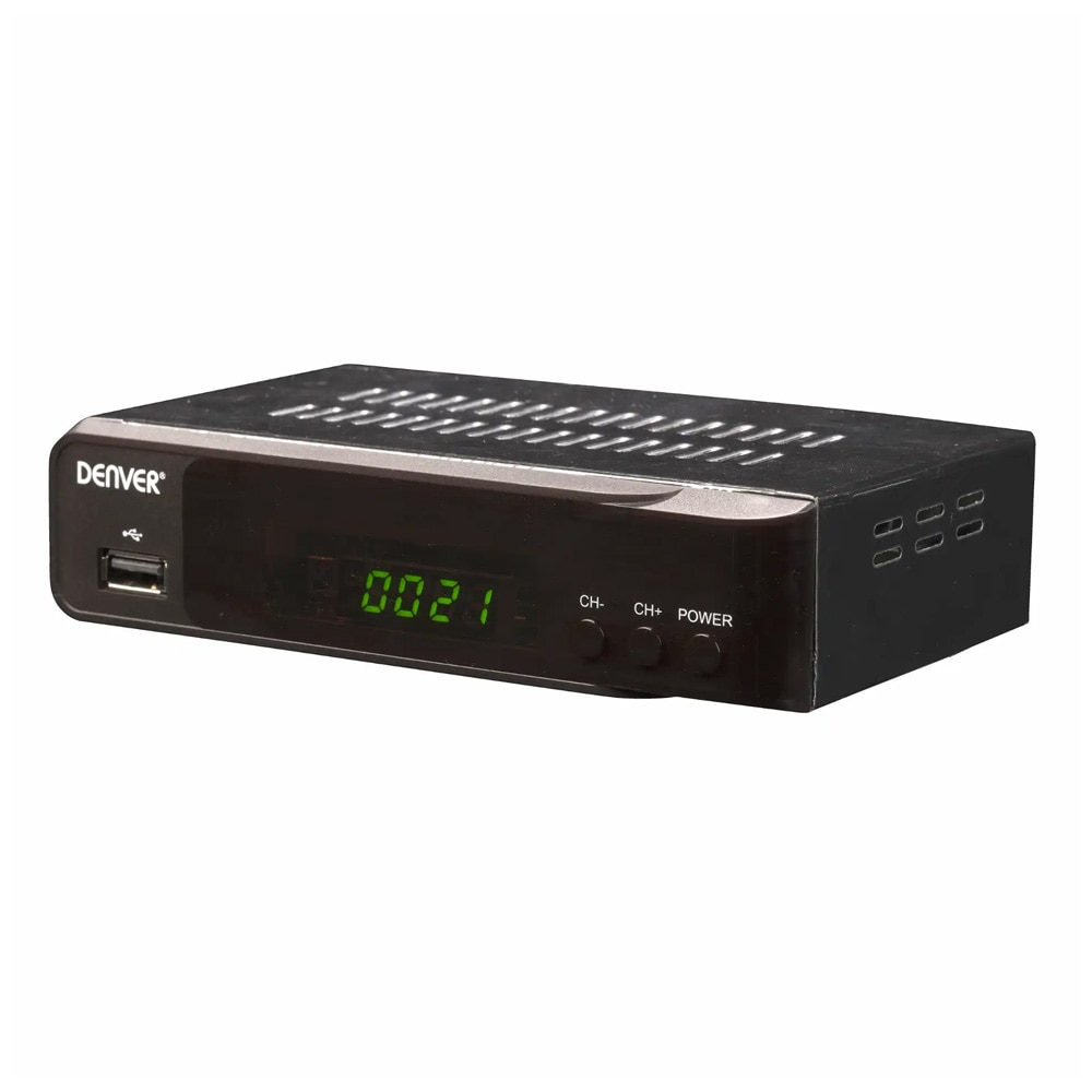 Denver DVB-S2 satellitmottagare / HD satellitreceiver med HDMI / set-top box med USB-uppspelning