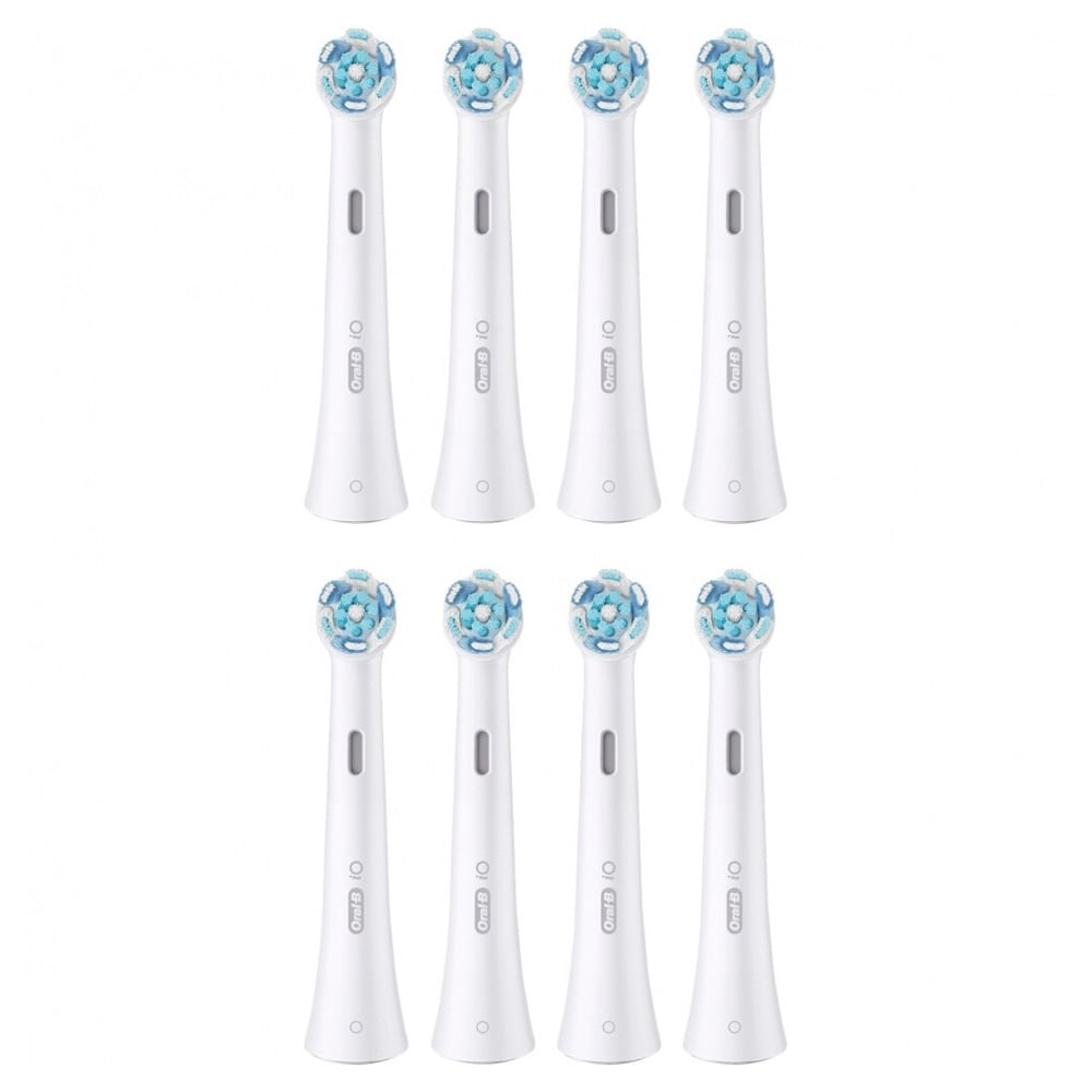 Oral-B iO Ultimate Cleaning borsthuvud 8-pack / ersättningsborsthuvud för Oral-B iO / tandborsthuvud för djup rengöring