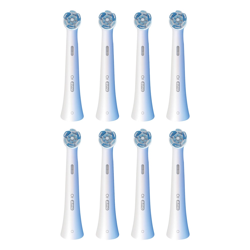 Oral-B iO Ultimate Cleaning borsthuvud 8-pack / ersättningsborsthuvud för Oral-B iO / tandborsthuvud för djup rengöring