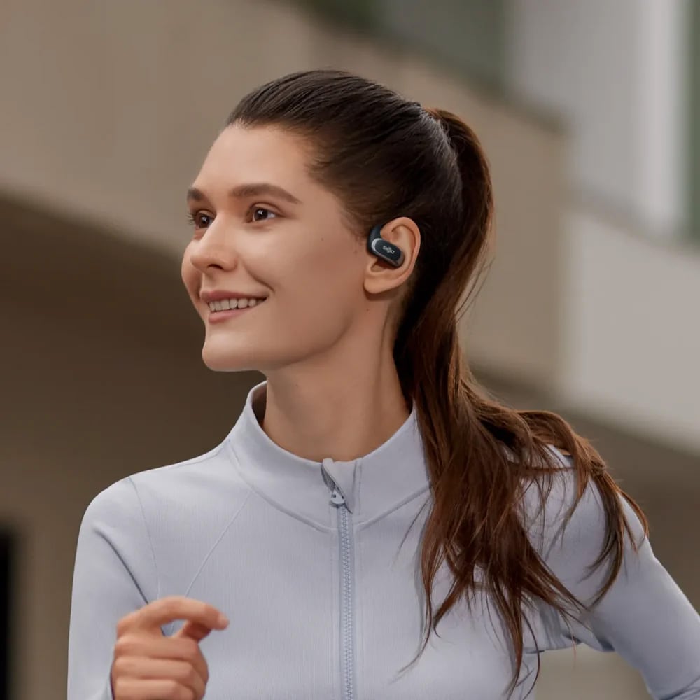 Shokz OpenFit Air trådlösa open-ear-hörlurar – sporthörlurar med Bluetooth / hörlurar