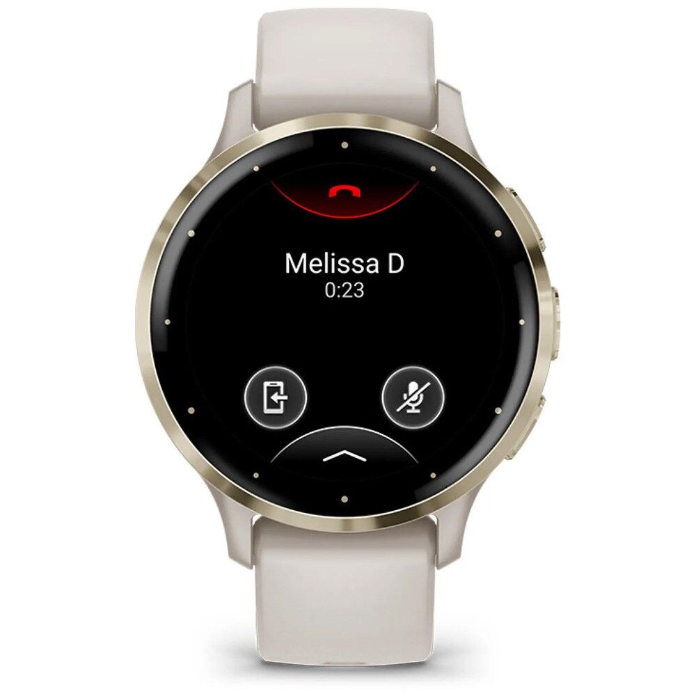 Garmin Venu 3S Smartwatch 41 mm Ivory – träningsklocka / sportklocka / pulsklocka med pekskärm