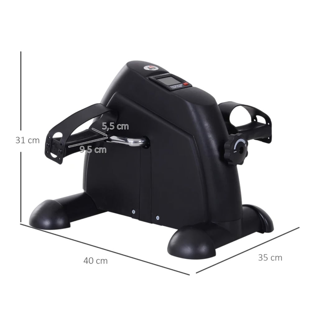 Pedaltrener for armer og ben / kompakt minisykkel med LCD-display og justerbar motstand