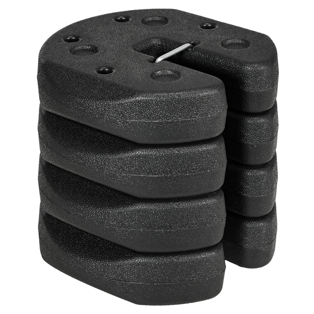 Parasolvikter 4-pack / tältvikter 12 kg / vikter för paviljong och parasoll / markvikter med fästen