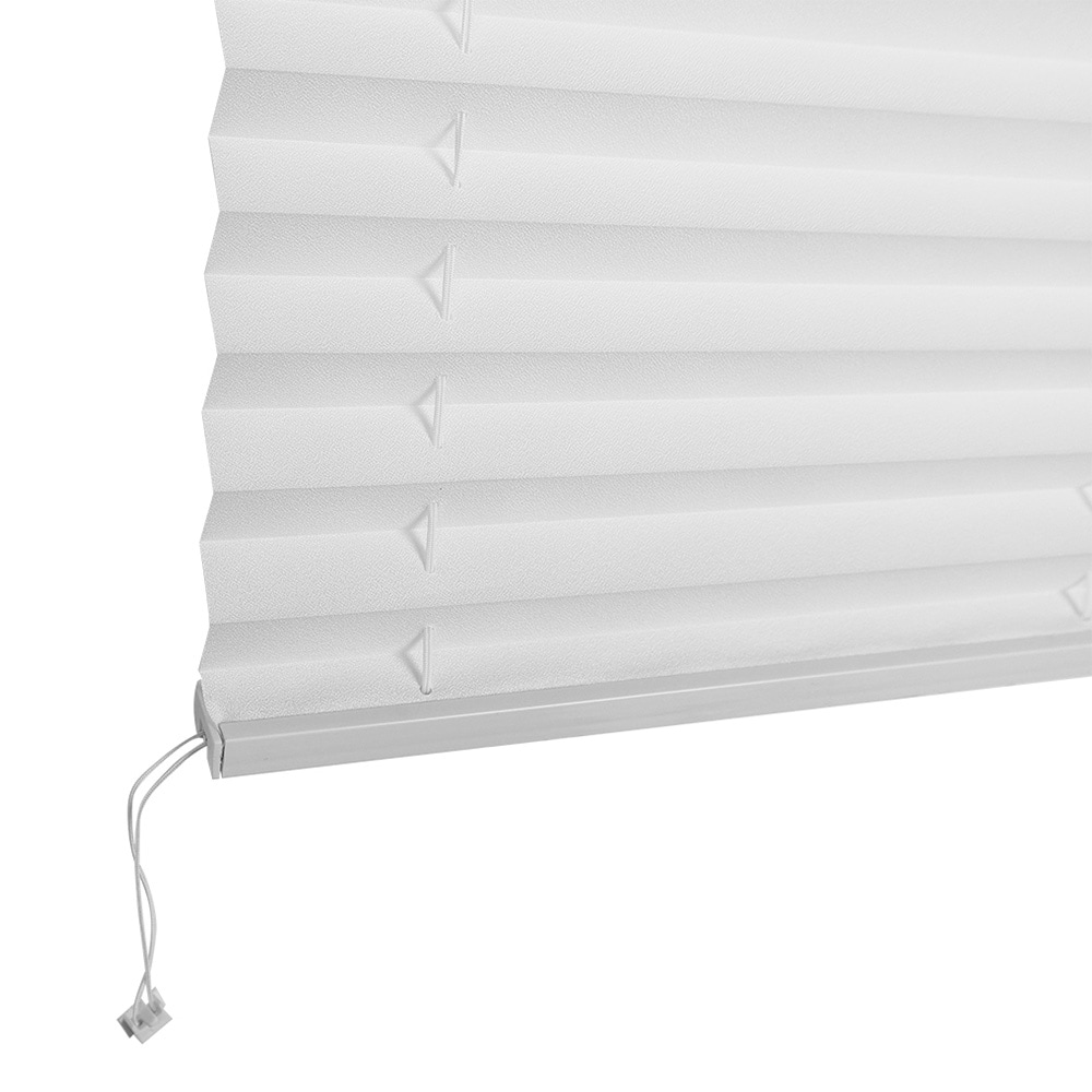 Plisségardin 60 x 150 cm / veckgardin / top down bottom up-gardin / insynsskydd - vit