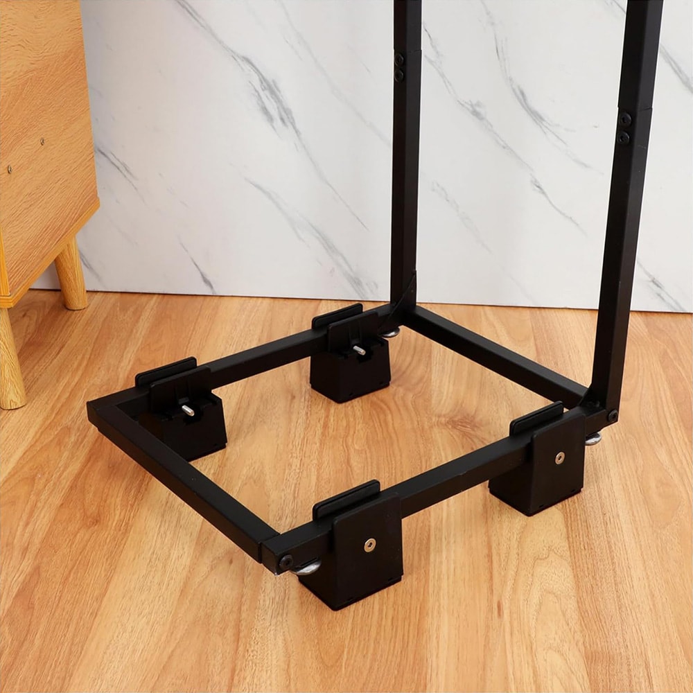 Justerbara möbelhöjare 50 mm / möbelförhöjare 10–37 mm / höjningsklossar för möbler 4-pack - Svart
