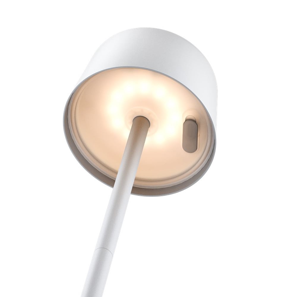 Trådlös LED bordslampa 25 cm / touchkontroll / dimbar / 150 lm / 3000 K / uppladdningsbar / IP44 - Vit