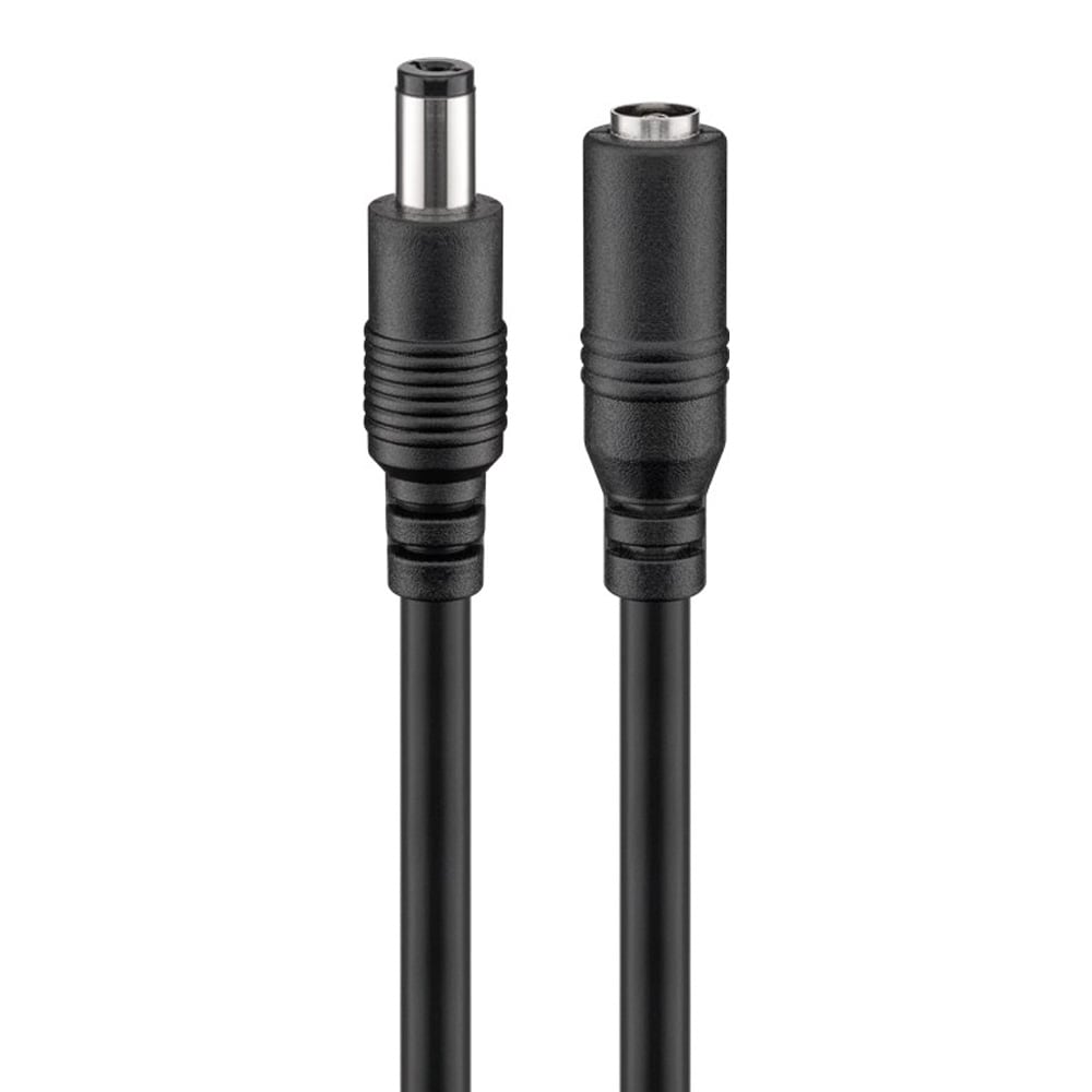 Goobay Förlängningskabel DC 5,5x2,1mm 3m / strömkabel DC hane hona / DC kabel